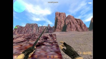 Jumping down big red rock on de_nuke, cs 1.6