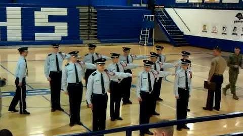 Branson AFJROTC at Forsyth, MO  Drill Competition 3/10/12
