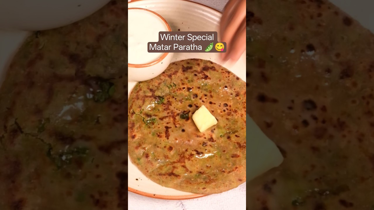 Winter Special Matar Paratha Recipe | Day 2 of 7 #shortsrecipe #shorts