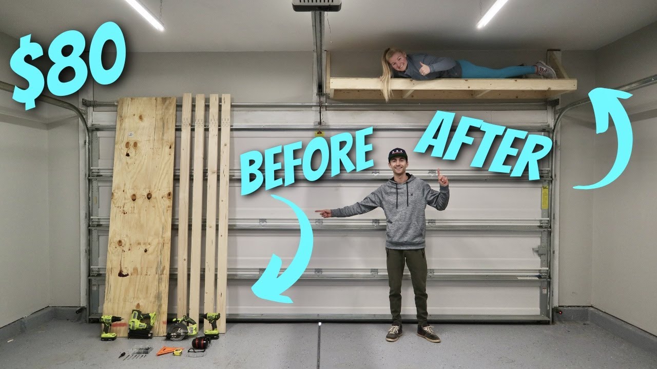 Create a Sliding Overhead Storage System - Garage Gym Organization