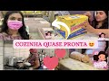 VLOG MAIS UM DIA COMIGO! MINHA COZINHA PLANEJADA ESTÁ QUASE PRONTA! ROTINA DE DONA DE CASA ❤️