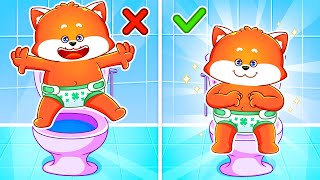 Sitting On The Potty || Potty Training Song || Safety Tips for Kids || Kids Songs And Nursery Rhymes