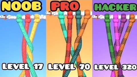 NOOB vs PRO vs HACKER - Tangle Master 3D