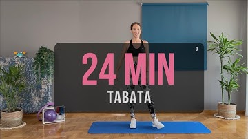 24 Min Tabata Workout - High Intensity Interval Training - All Levels