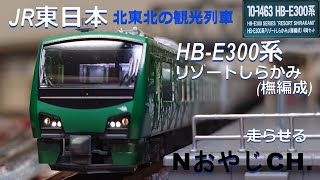 JR東日本 北東北の観光列車 HB-E300系 リゾートしらかみ(橅編成)  n scale JR EAST HB-E300 SERIES “RESORT SHIRAKAMI” ＃train