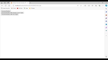 Random Number Generator (PHP)