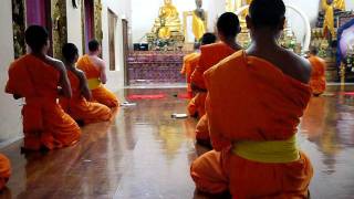Thailand monks chanting