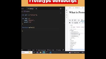 Prototype in Javascript | javascript interview question #shorts #shortvideo #coding #interview