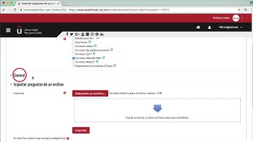 CURSO AVANZADO MOODLE 3.3. Banco de preguntas importar banco de preguntas