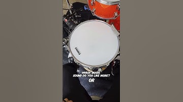 Which snare sound do you like more, 1 or 2? #shorts #short #drums #sound #tune #tuning #tone #snare