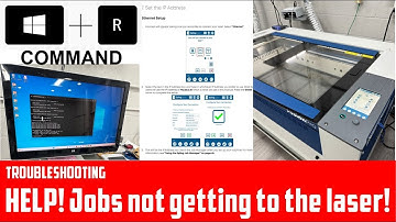 IPCONFIG Test PING connection to Laser