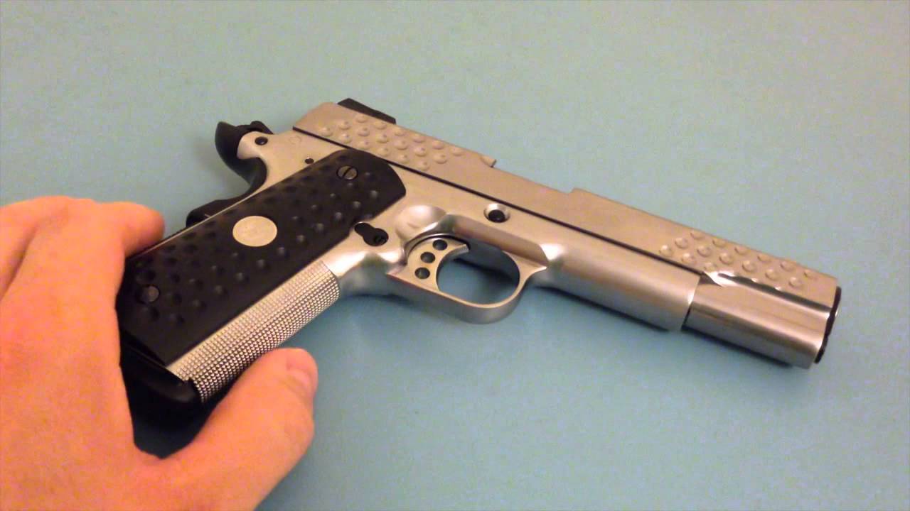 Tech Knight Silver WE Tech Knights Armament Knighthawk Silver 1911 - YouTube