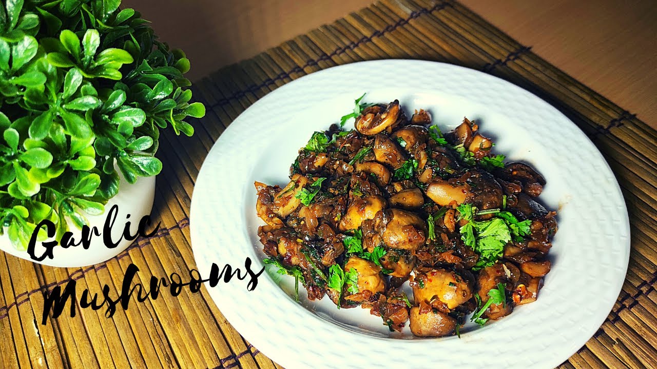 Garlic Mushrooms Paleo/Keto Diet recipe Mushroom dry recipe