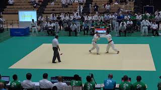 2018IH 男子柔道個人66kg級 1回戦 緑恵渡 崇徳(広島県) 対 亀田 名張(三重県)