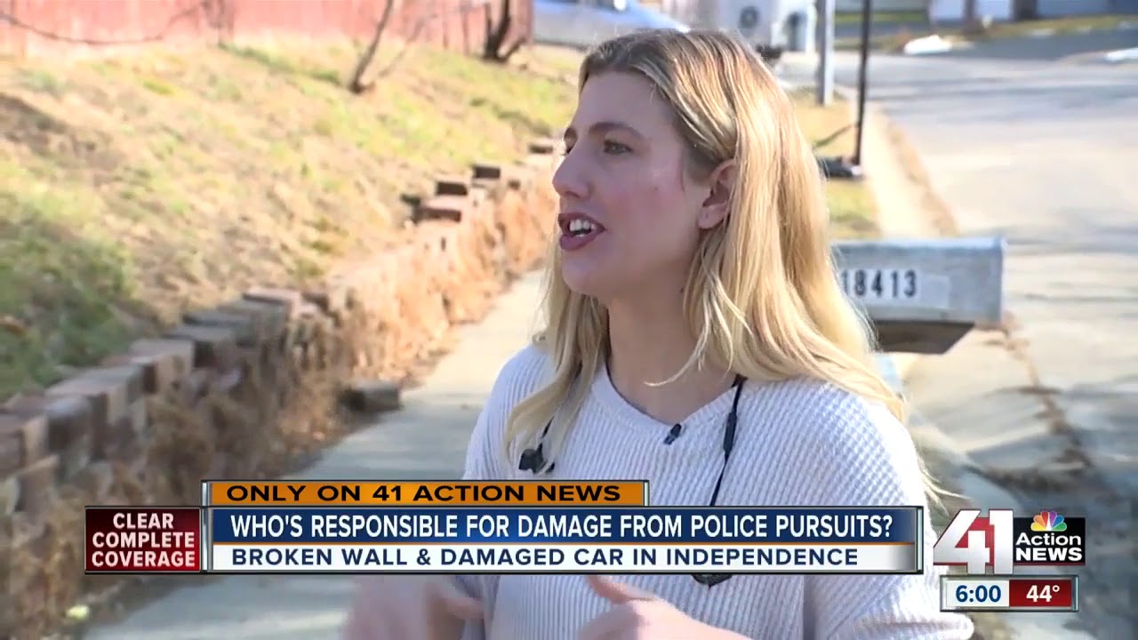 Who's responsible for damage from police pursuits?