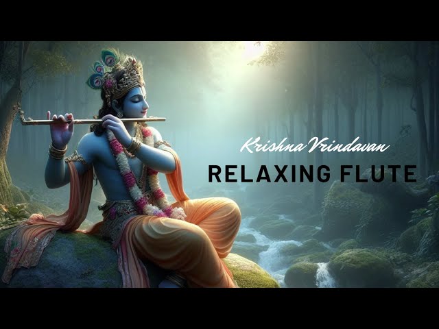 Krishna vrindaban Flute ||  Sleep Music , Meditation Music, Study, Calming Music class=