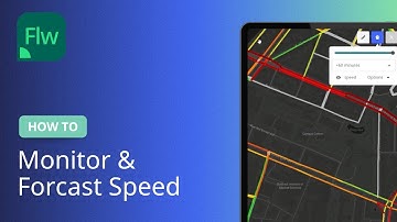 Monitor and Forecast Traffic Speeds | PTV Flows | Tutorial