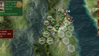 Hex Commander: Fantasy Heroes gameplay, Elven Campaign Ep 01