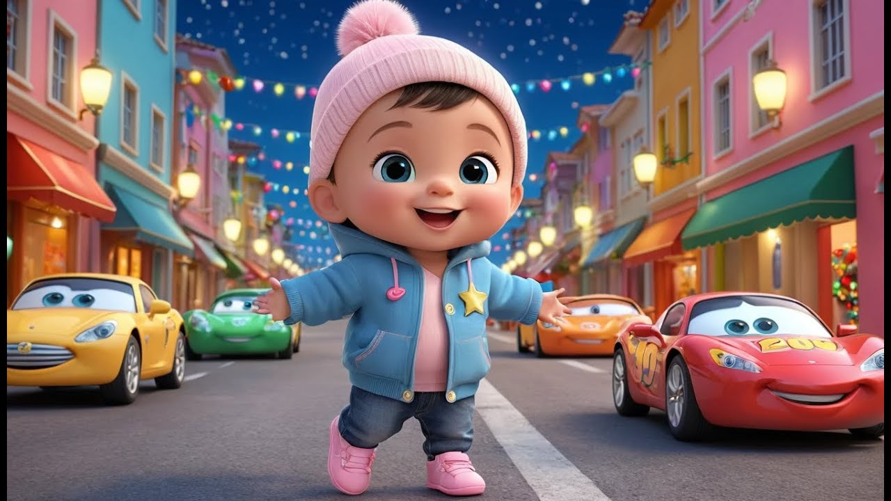 Colorful Van New Year Parade | Fun Action & Learning Video for Toddlers