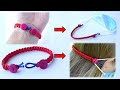 Turn Your Bracelet into the Face Mask Ear Saver - DIY Cobra Knot/Button Closure Macrame Bracelet