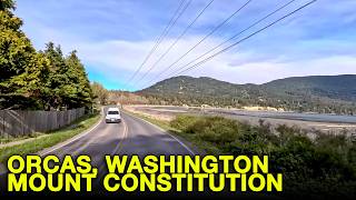 Driving From Orcas, WA to Mt. Constitution, WA | Road Trip, 4K