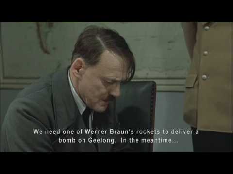 Hitler launches a tirade of abuse when he learns that St. Kilda were beaten in the 2009 Australian Football League (AFL) Grand Final. Just a bit of comedy. (From the 2004 German movie "Downfall")