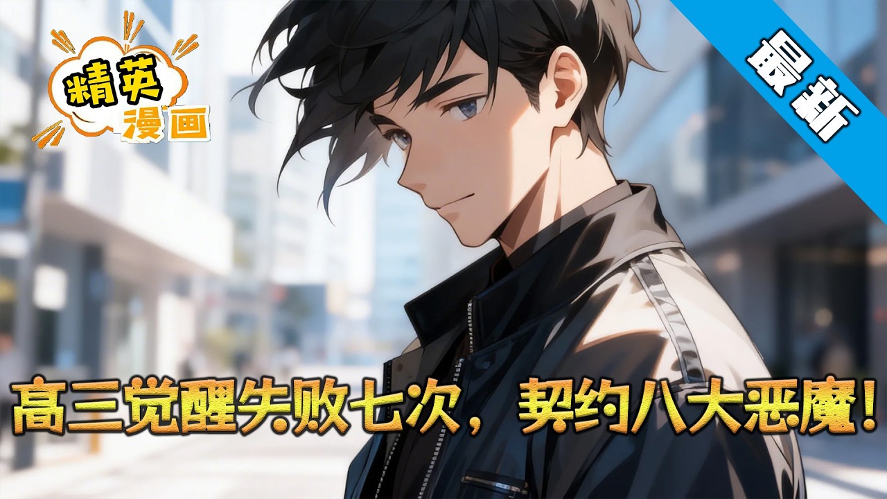 《高三觉醒失败七次，契约八大恶魔！》末世降临，叶枫为苟住发育装成七次觉醒失败的留级高中生。兽潮冲垮城墙，全城绝望，他掀开校服露出背后七尊恶魔纹身：“摊牌了，这城，我罩的。”#小说 #都市 #精英漫画