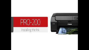 Canon PIXMA PRO-200 - Installing the Ink