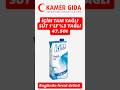 İÇİM TAM YAĞLI SÜT 1'LT %3 YAĞLI 47.50₺(Stok 420 adet)#içim #süt #tamyağlısüt #indirim #sütürünleri