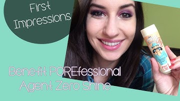 First Impressions + Demo | Benefit POREfessional Agent Zero Shine