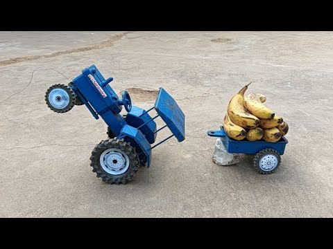 mini tractor laya kela aur laddu tractor wala cartoon - YouTube