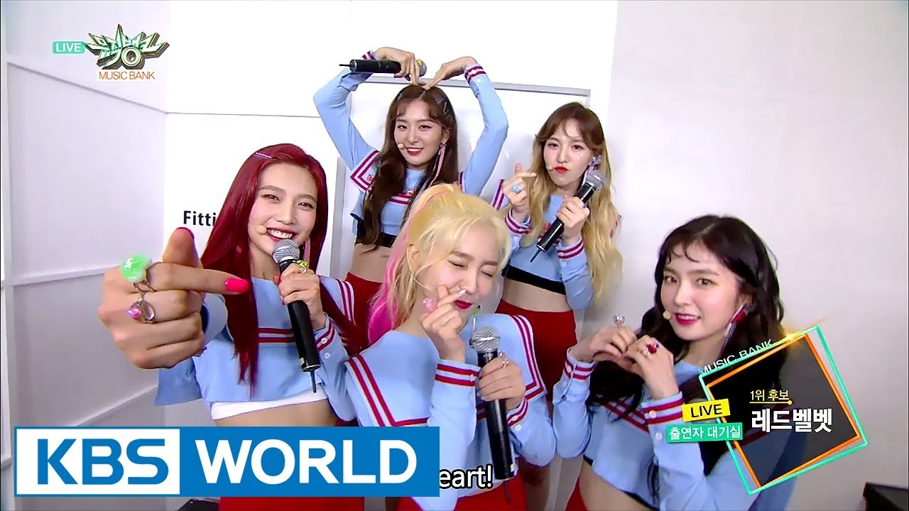[1Click Scene] Red Velvet winning 1st place at Music Bank! (MusicBank Ep.893)
