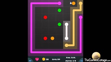 Flow Game Level - 380 [8x8] Mania Connect the Dots