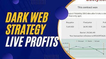 Tested Proven Deriv - Dark Web Strategy | Unbelievable Professional Binary Deriv Strategy