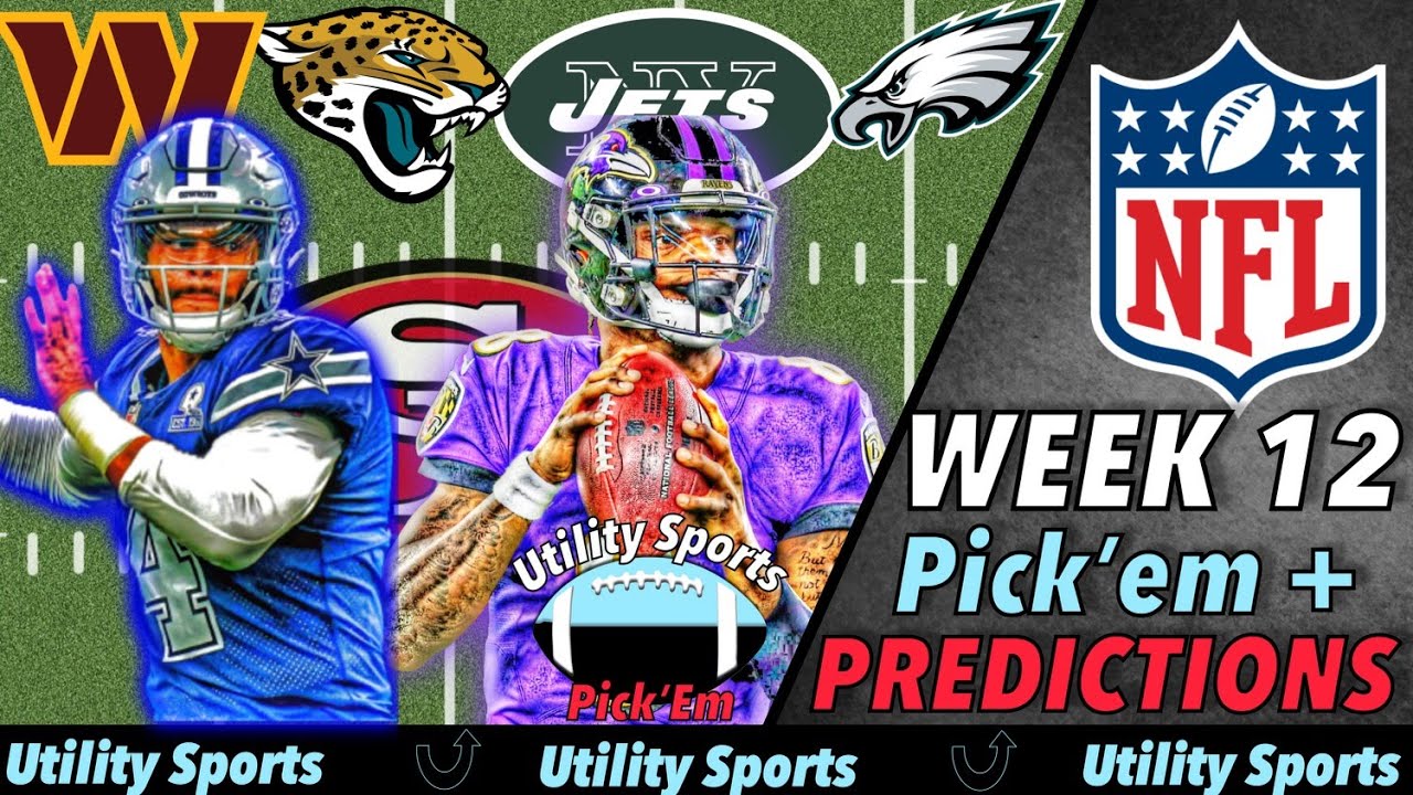 NFL Week 12 Predictions and Pick'Em I Picks for every game in the NFL of Week  12 