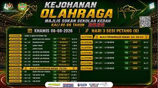 🔴 SIARAN LANGSUNG | Hari Ketiga (Sesi Petang) | Kejohanan Olahraga MSSK Kali Ke-66 Tahun 2026