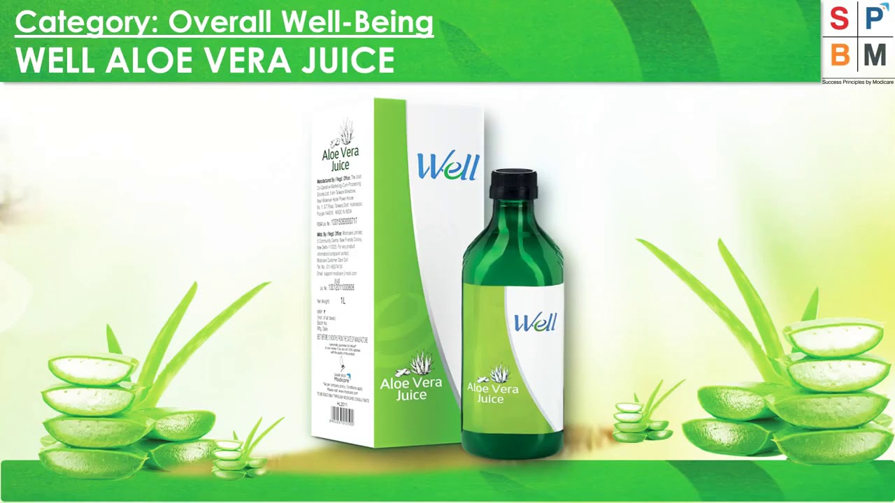 Modicare well Aloe Vera juice YouTube