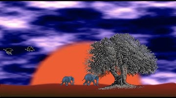 Synfig Sunrise in Savanna Tutorial part 2 by V. Raj