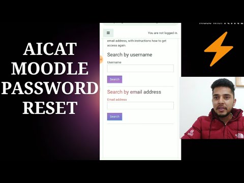 COME RESET AICAT MOODLE PASSWORD DA MOBILE?
