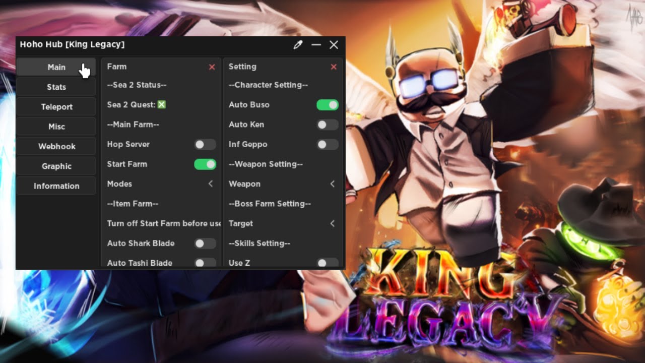 Hyper Hub King Legacy Mobile Script