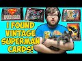 I found vintage death of superman trading cards these are awesome