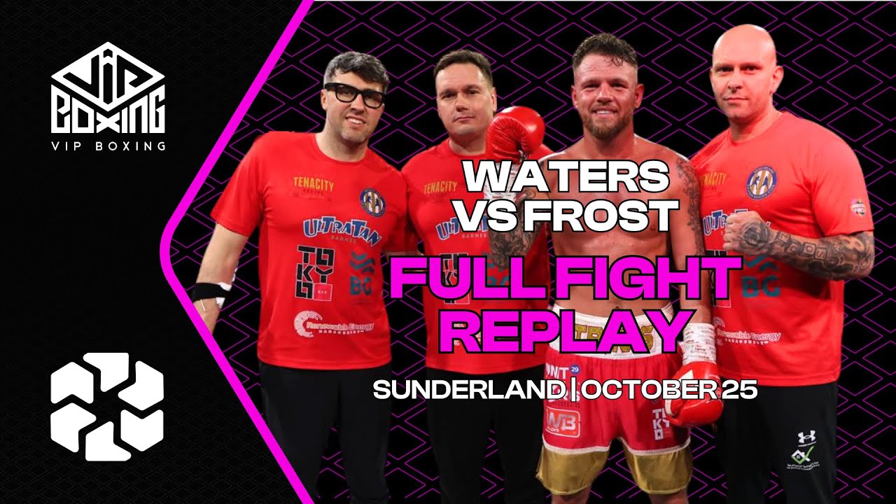 Трэвис Уотерс против Райана Фроста | Полный повтор боя | Сандерленд