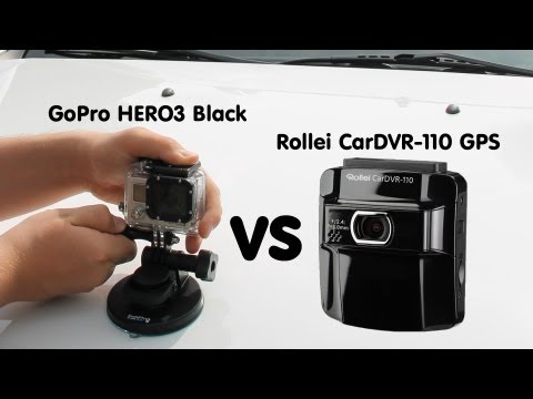 GoPro HERO3 Black vs Rollei CarDVR-110
