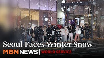 First Winter Snow Hits Seoul as Severe Cold Wave Brings Slippery Commute Conditions