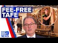 NSW offering 70,000 free TAFE training to combat skills shortages | 9 News Australia