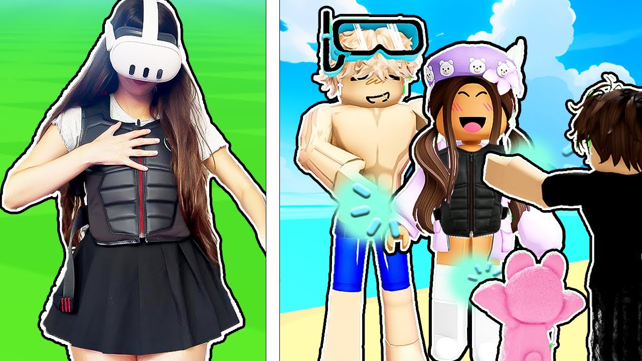 I Let Strangers TOUCH Me IRL In Roblox VR!