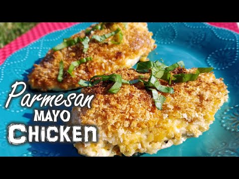 Parmesan Mayo Crusted Chicken - What's For Din'? - Courtney Budzyn - Recipe 52