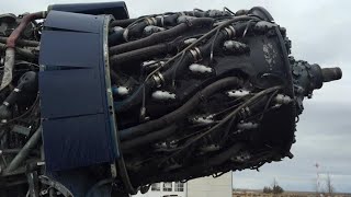 Big Old AIRCRAFT ENGINES Cold Straing Up and Sound 6