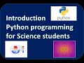 tokens 1|Keywords | Introduction Python programming for Science students  4