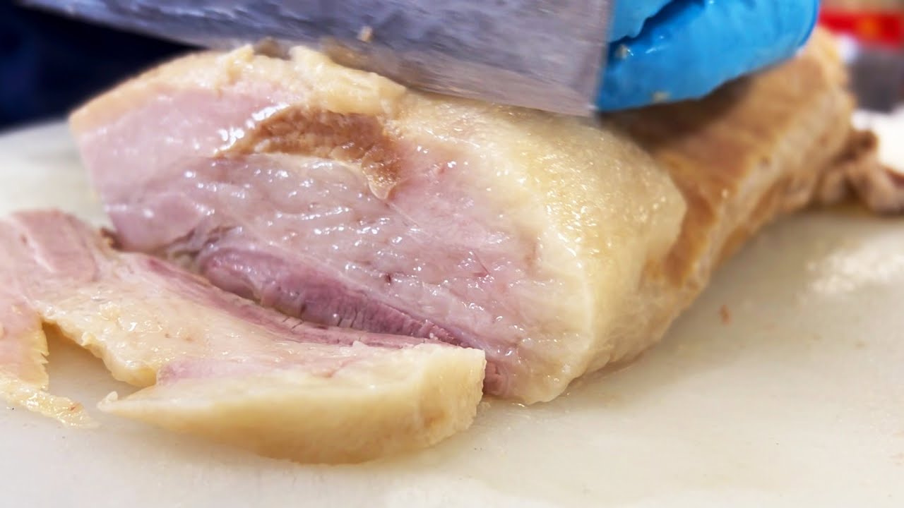 中華料理店のまかない【ラーパイロウ】辣白肉 boiled pork with spicy sauce